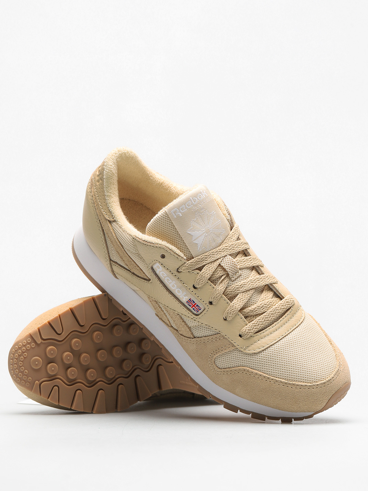 Reebok Cl Leather Estl Wmn Cipők (straw/white)