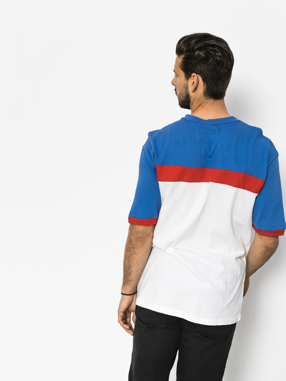 Brixton Substance Knit Ujjatlan felső (white/royal)