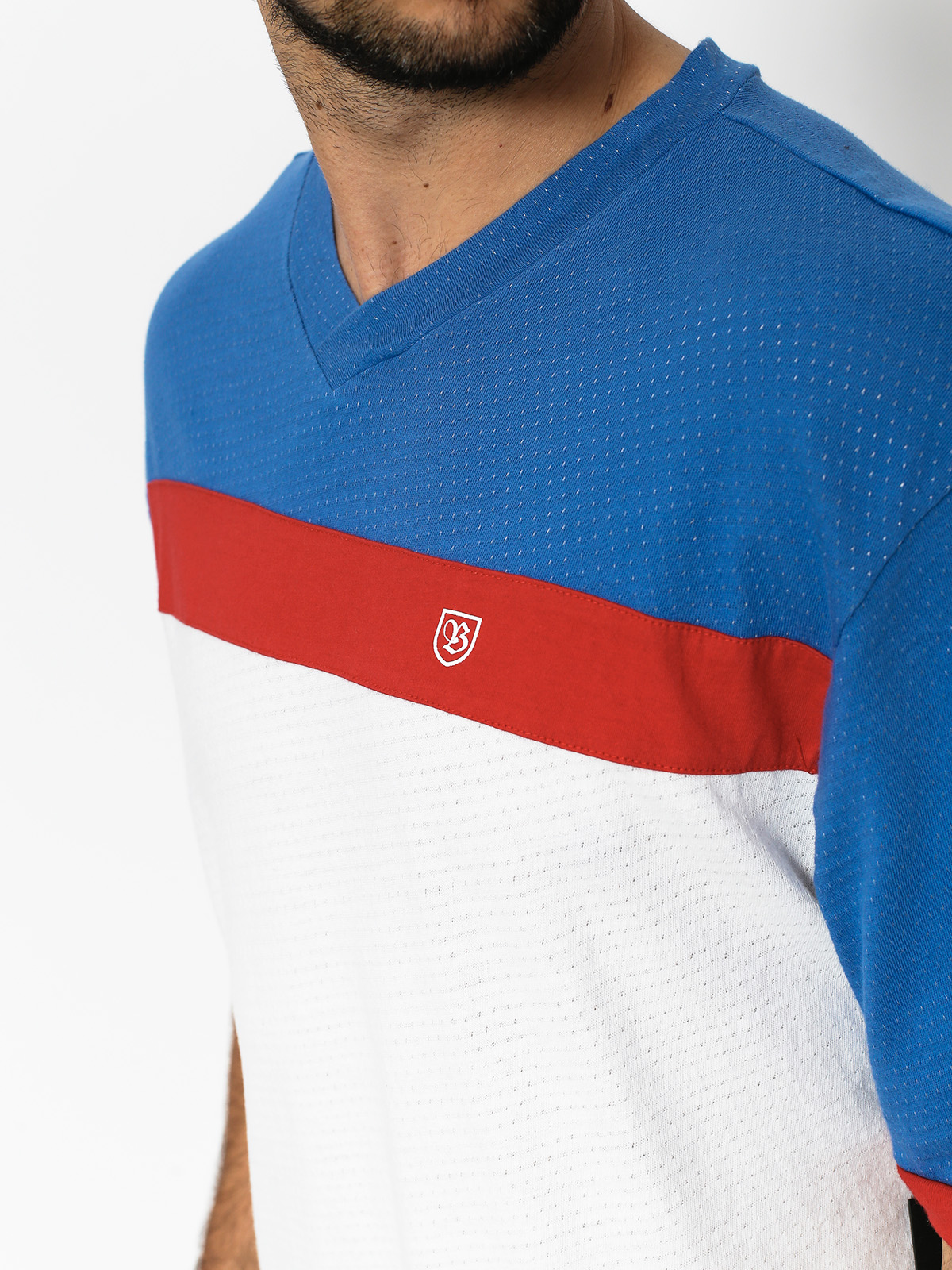 Brixton Substance Knit Ujjatlan felső (white/royal)