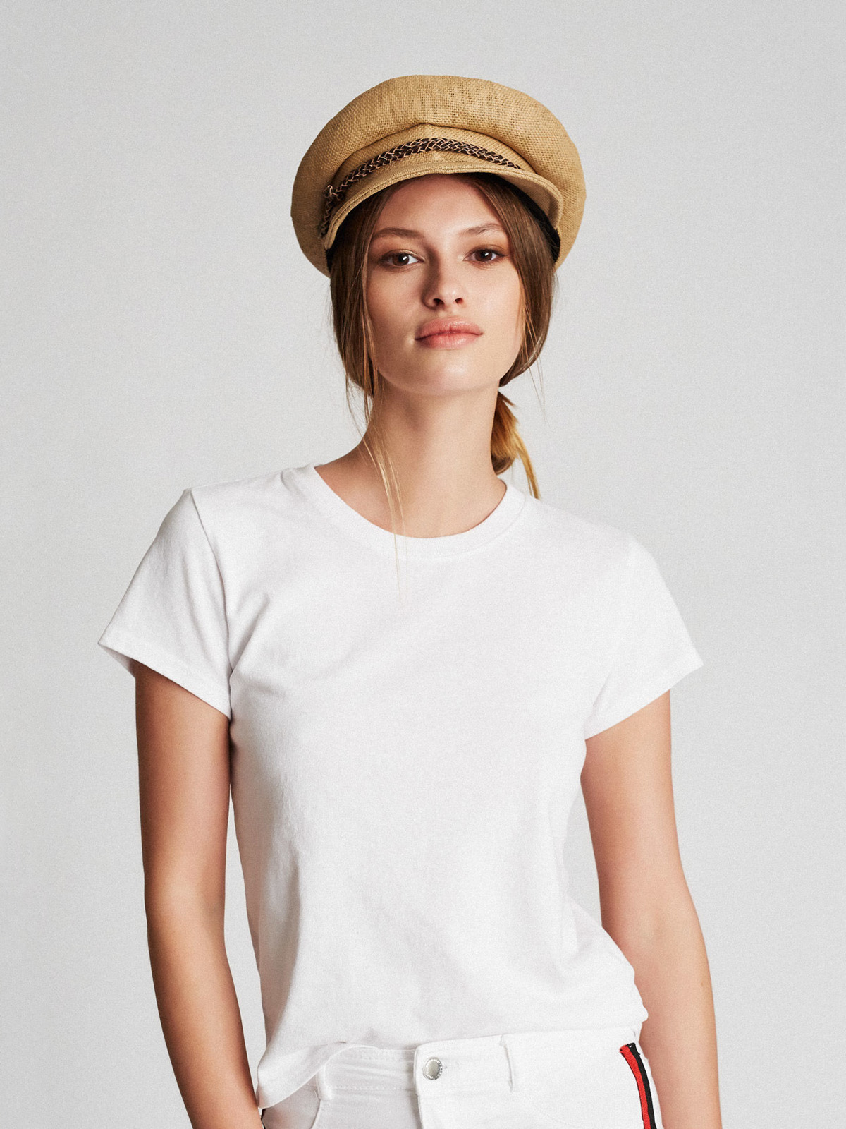 Brixton Kayla Straw Wmn Flat cap (tan)