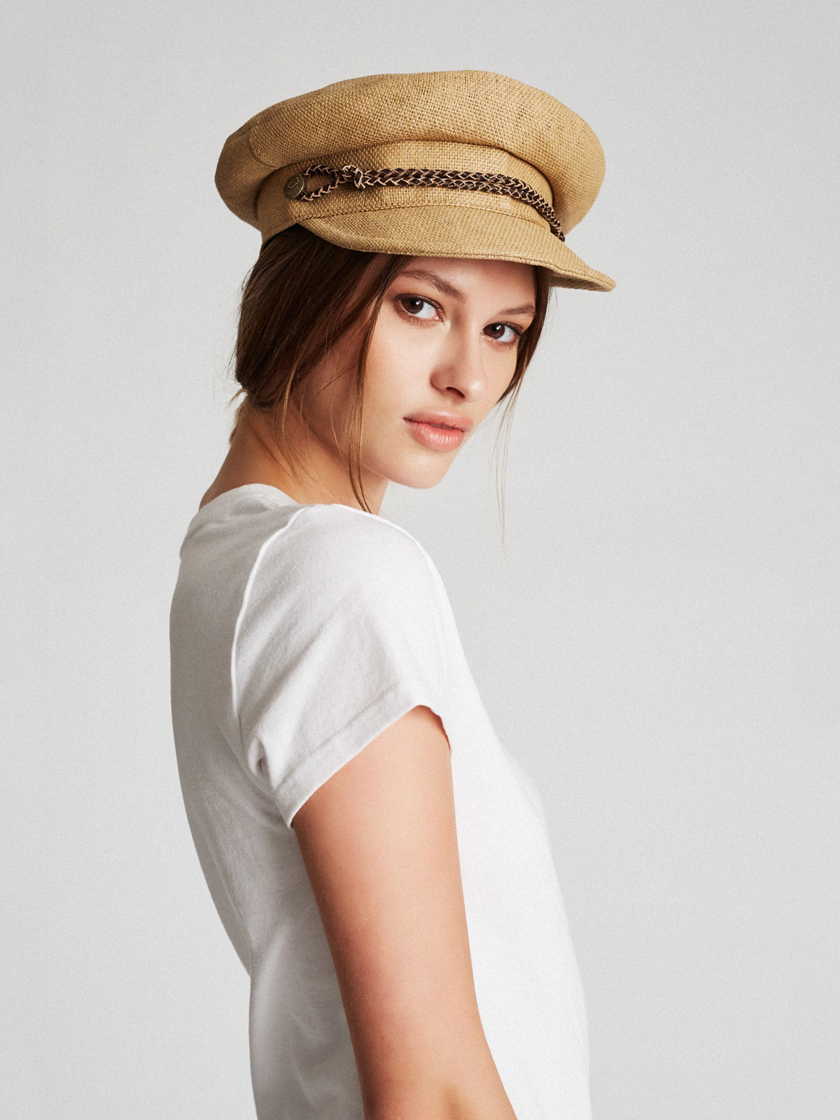 Brixton Kayla Straw Wmn Flat cap (tan)