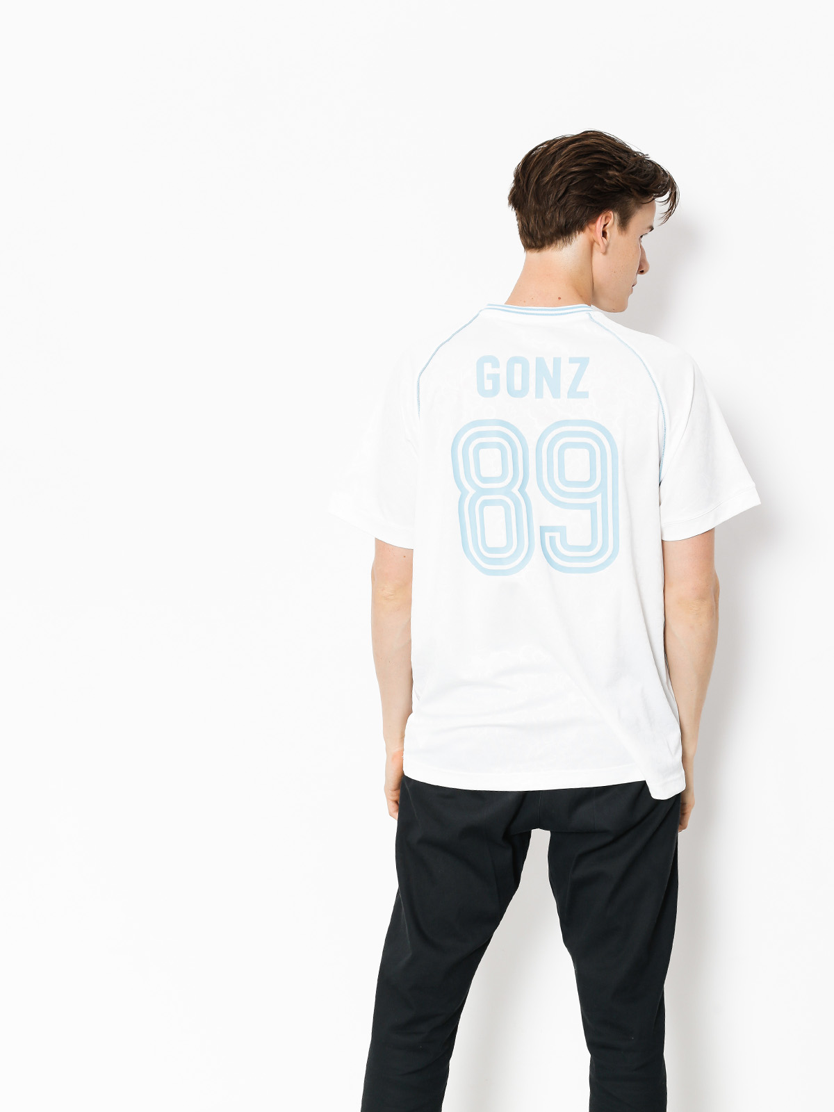 adidas Krooked Jrsy Ujjatlan felső (white/clear blue)