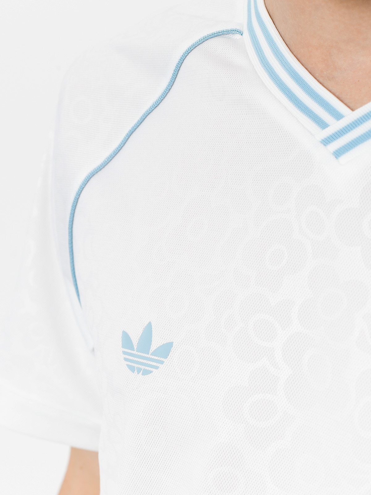 adidas Krooked Jrsy Ujjatlan felső (white/clear blue)