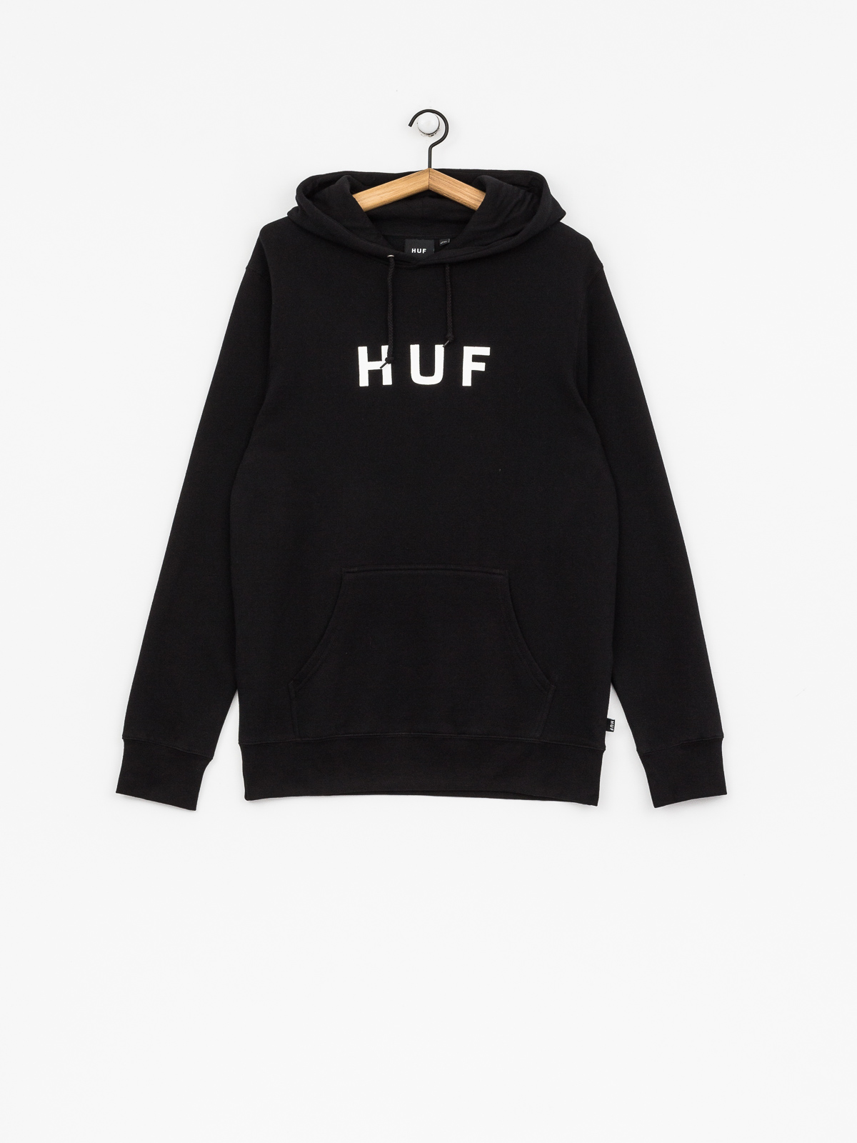 HUF Essentials Og Logo HD Kapucnis pulóver (black)