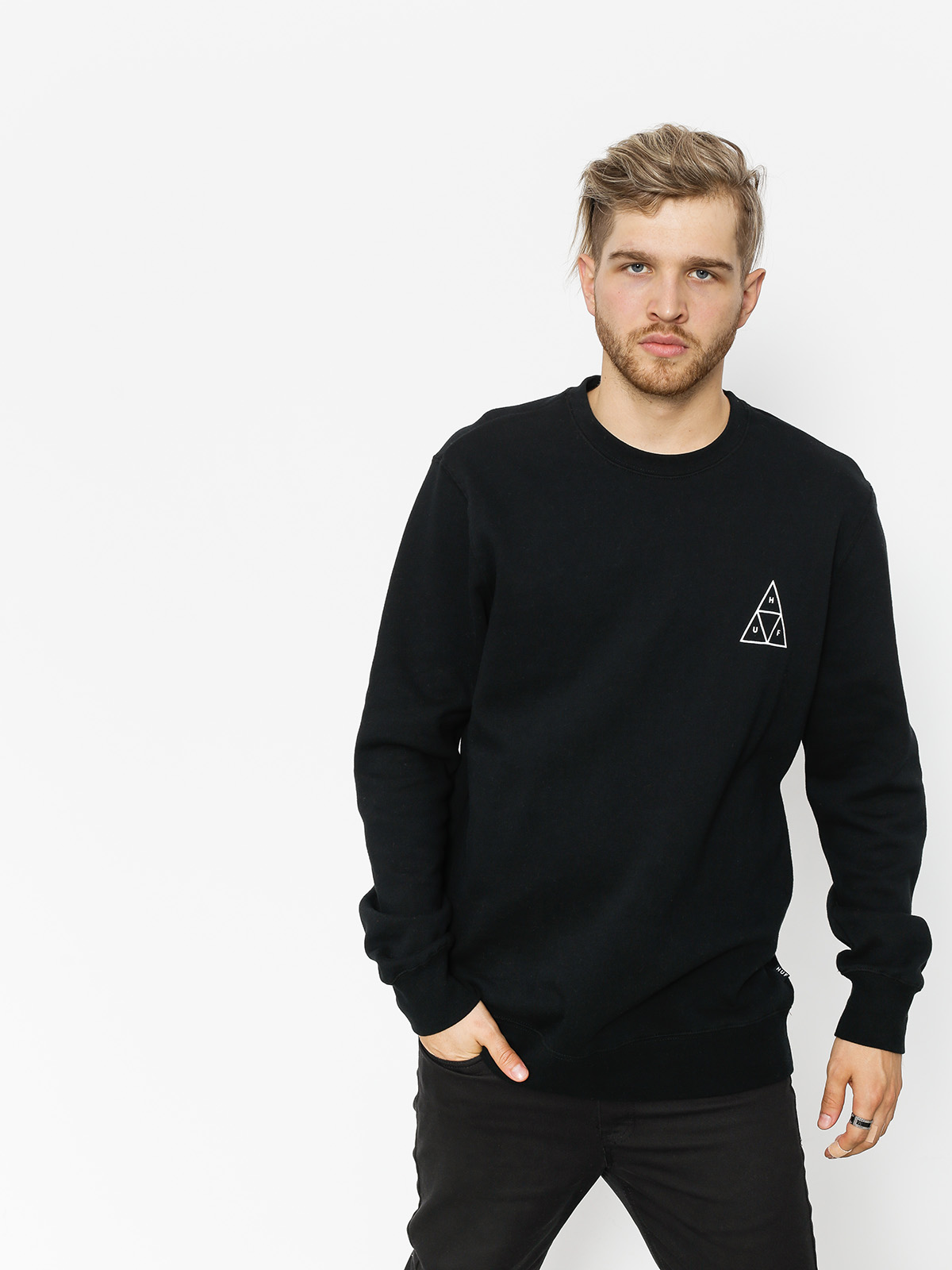 HUF Essentials TT Pulóver (black)