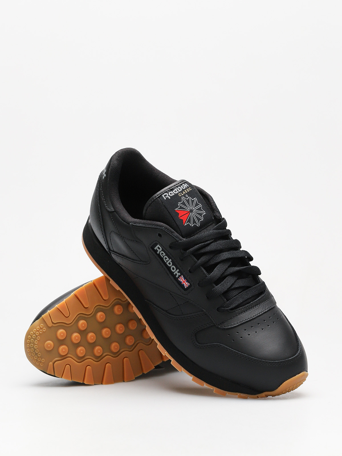 Reebok Cl Lthr Cipők (black/gum)