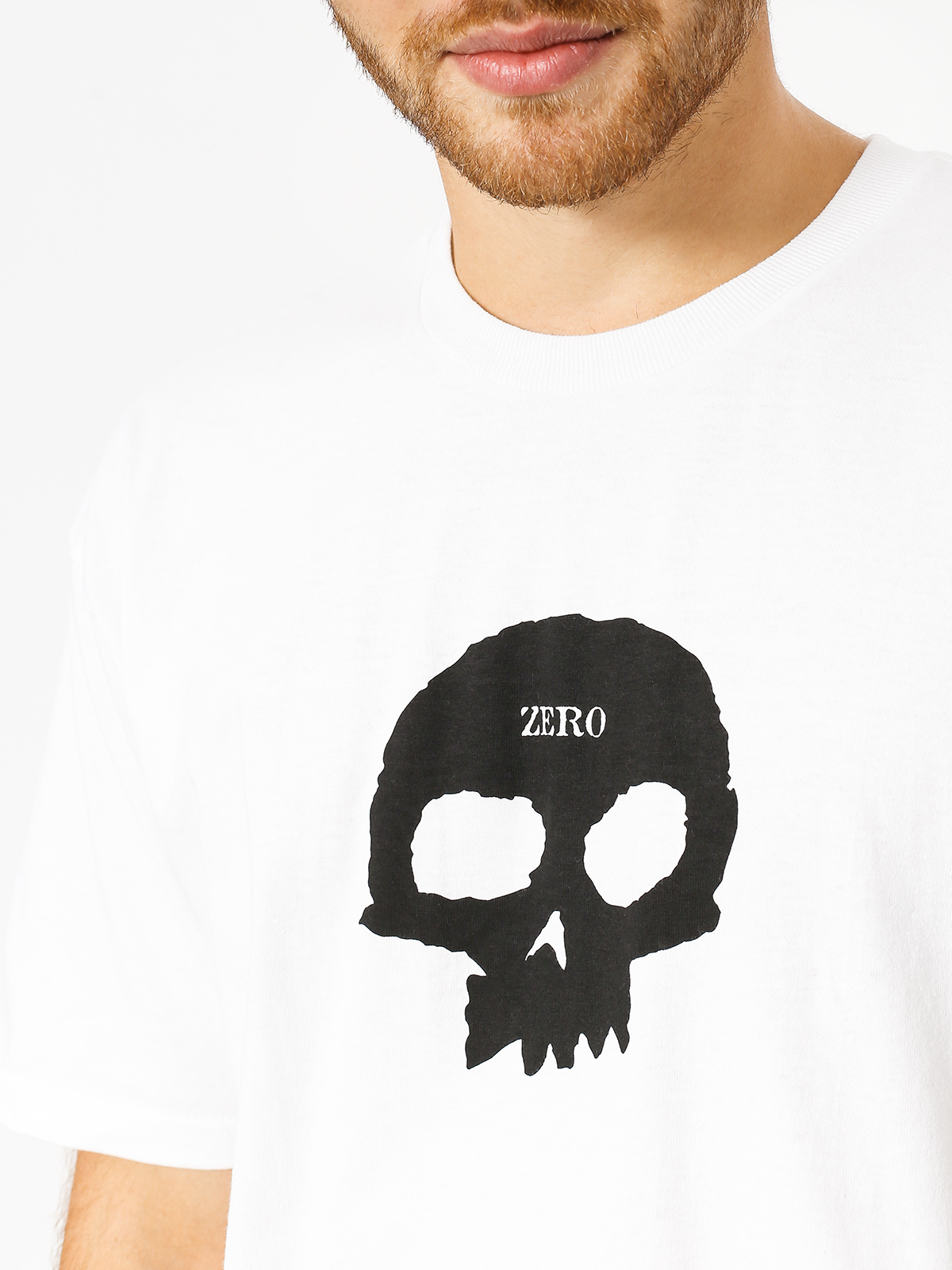 Ujjatlan felső Zero Single Skull (white)