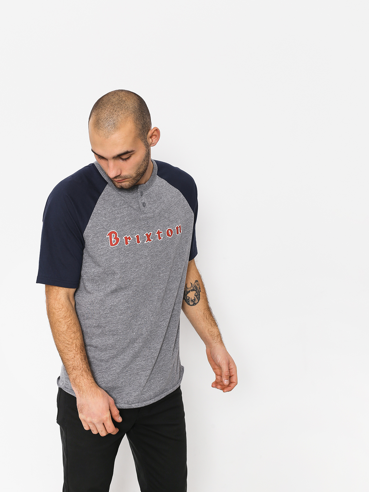 Brixton Proxy III Hnly Ujjatlan felső (heather grey)